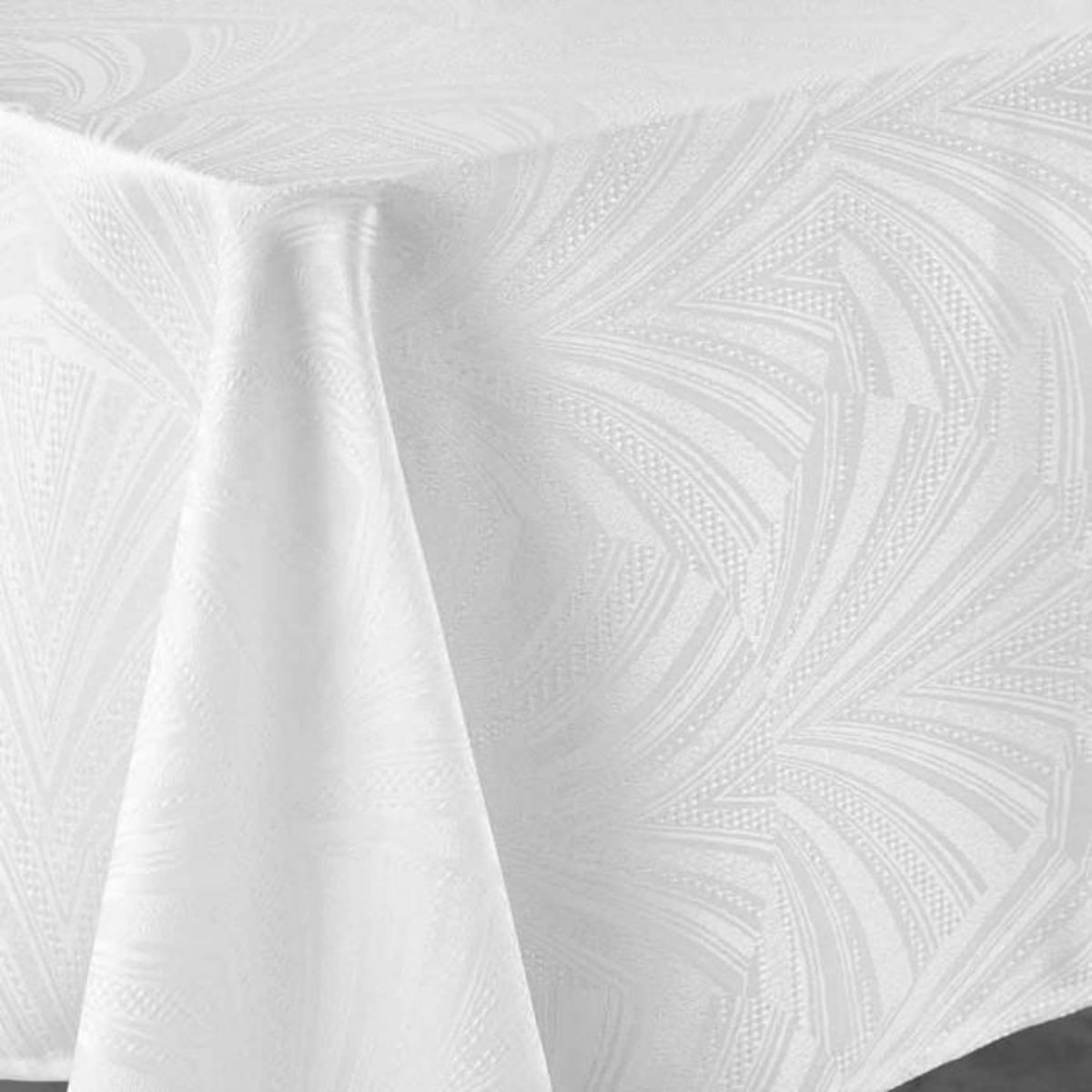 Paris Prix Nappe Jacquard  Lolly  140x240cm Blanc