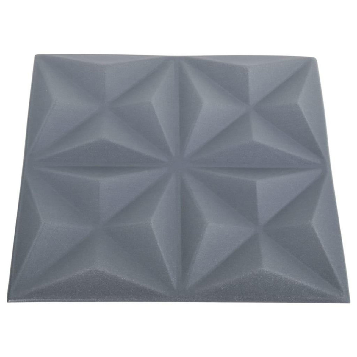 VIDAXL Panneaux muraux 3D 24 pcs 50x50 cm gris origami 6 m^2