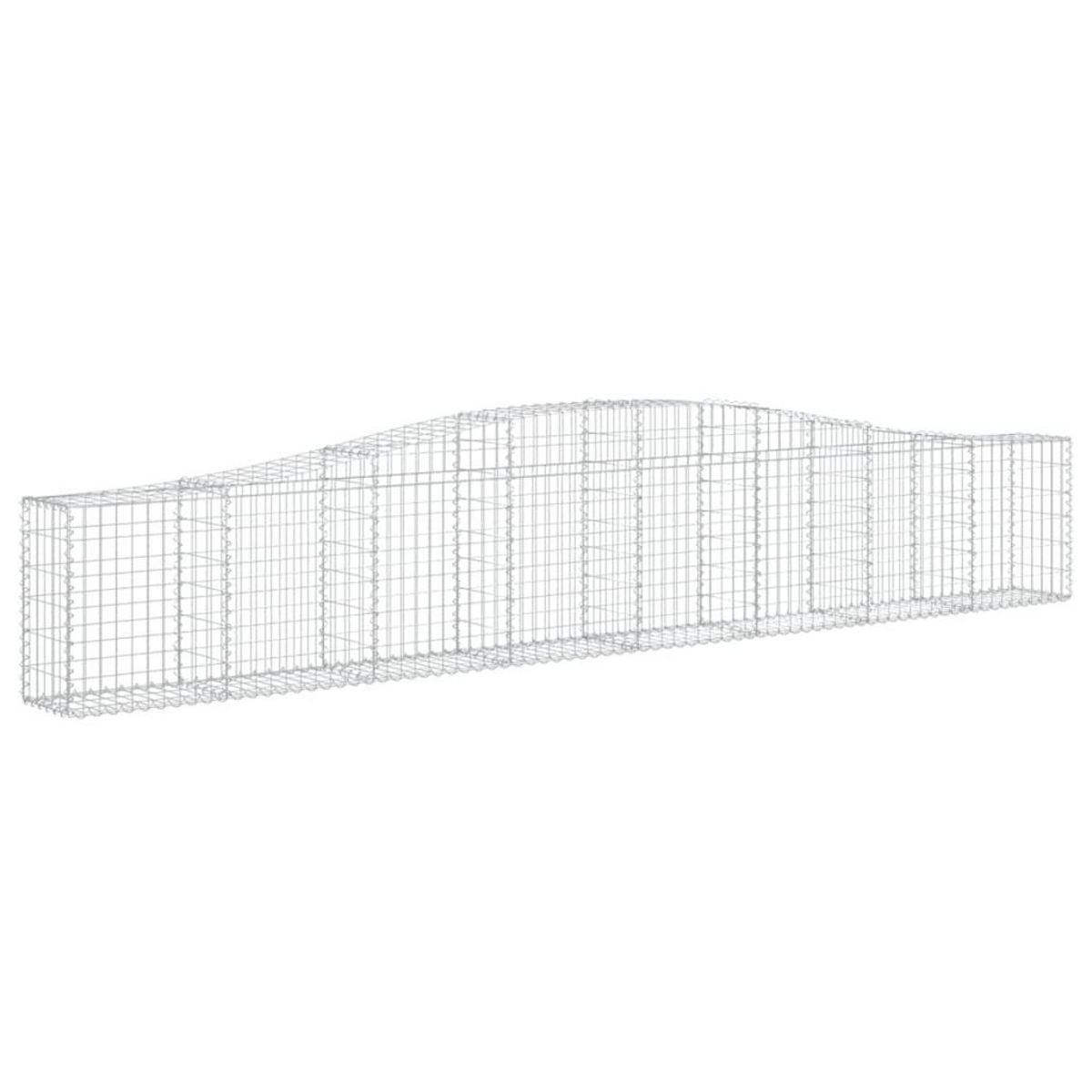 VIDAXL Paniers a gabions arques 20 pcs 400x30x60/80 cm Fer galvanise