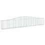 Voir la diapositive 3 : VIDAXL Paniers a gabions arques 20 pcs 400x30x60/80 cm Fer galvanise