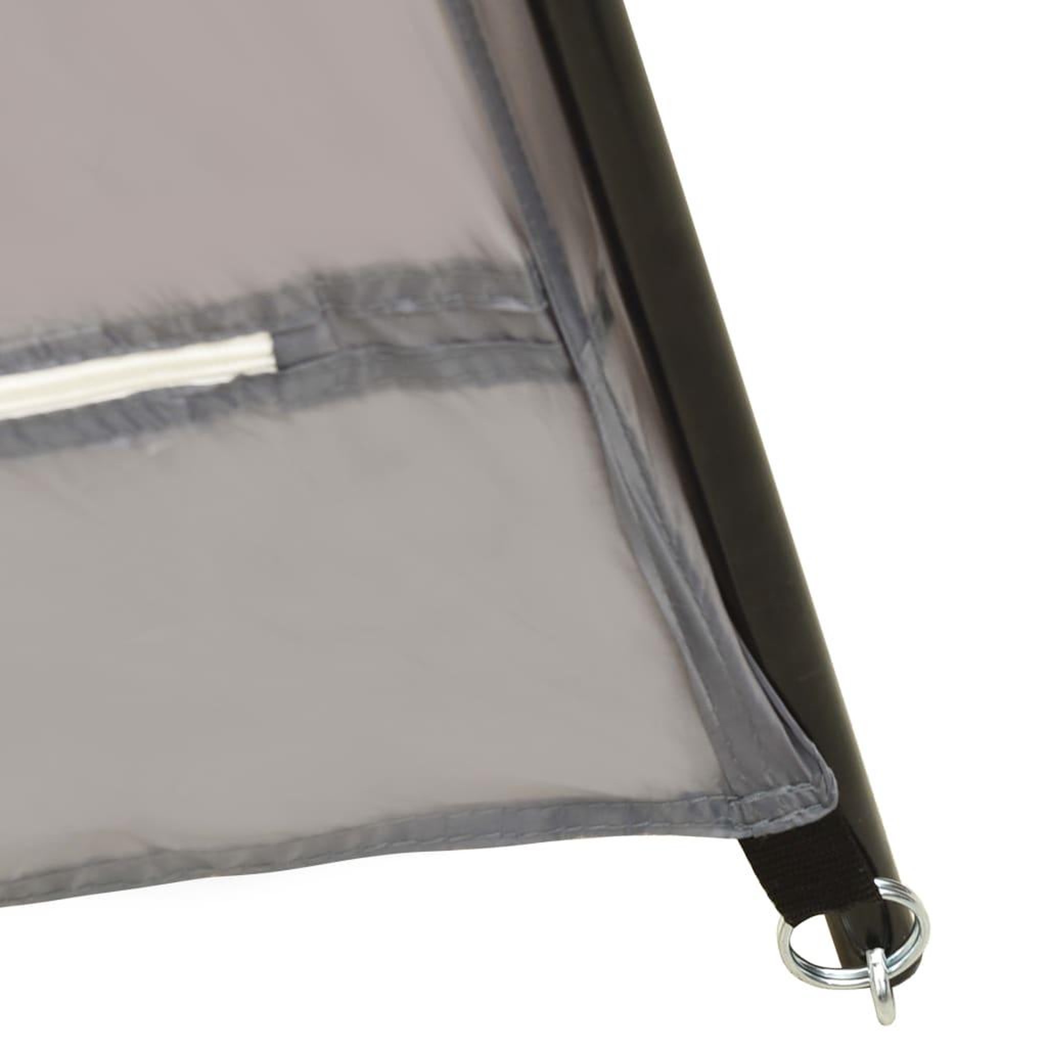 Voir la diapositive 4 : VIDAXL Tente de piscine tissu 590x520x250 cm gris