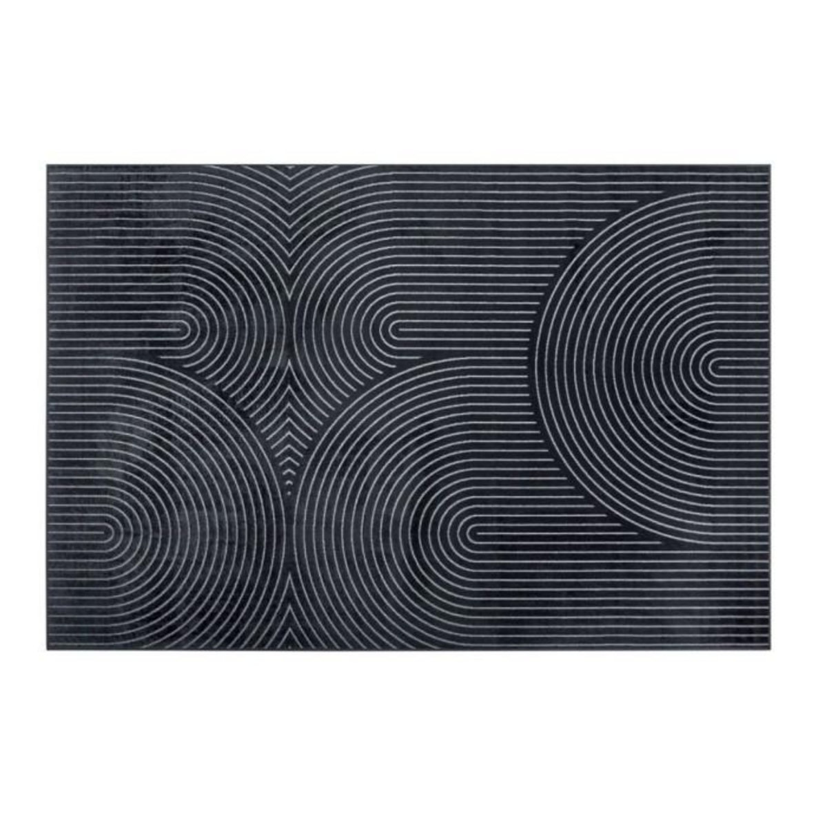 Paris Prix Tapis Déco Imprimé  Géode  140x200cm Anthracite