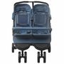 Voir la diapositive 2 : VIDAXL Poussette a deux places Bleu marine Acier
