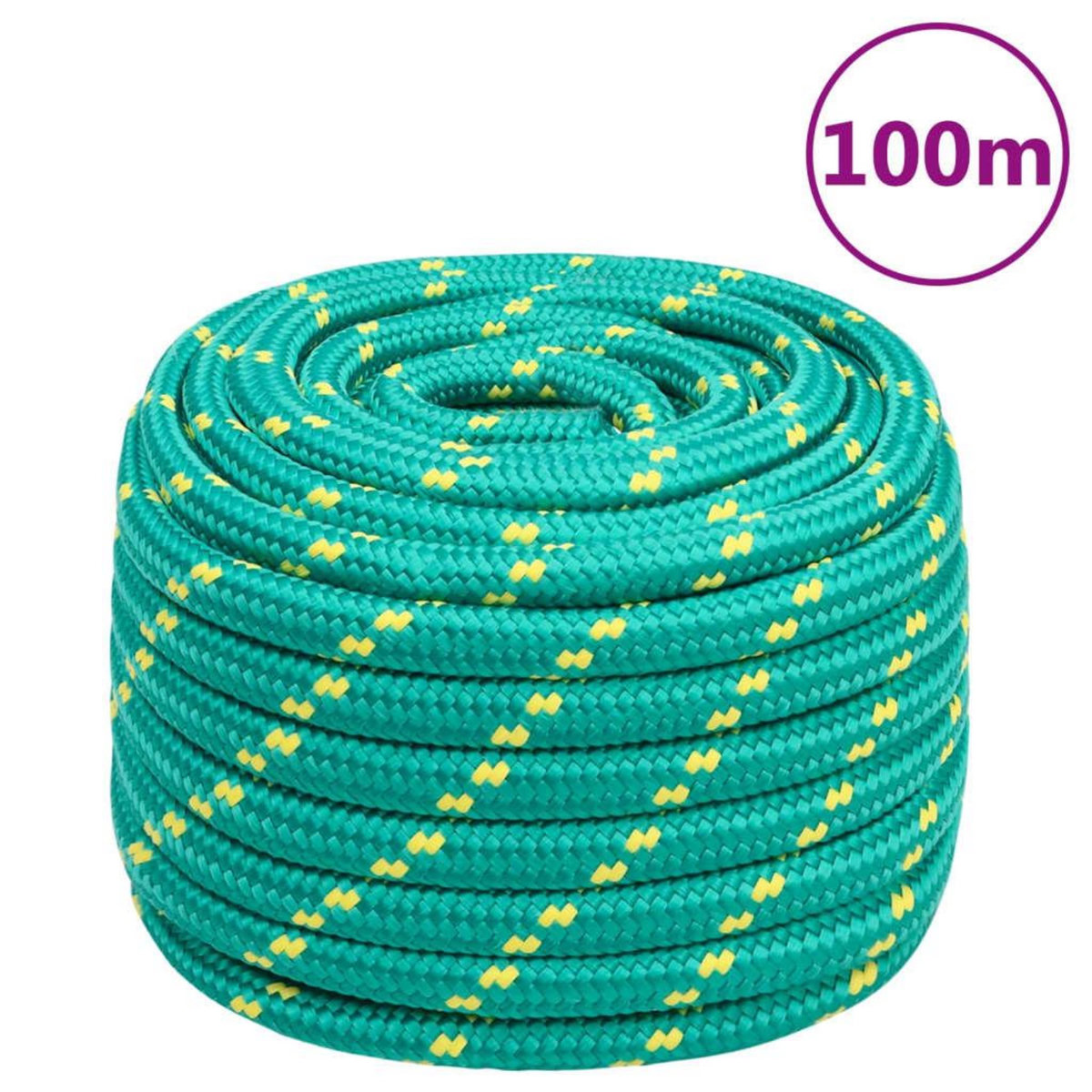 VIDAXL Corde de bateau Vert 20 mm 100 m Polypropylene
