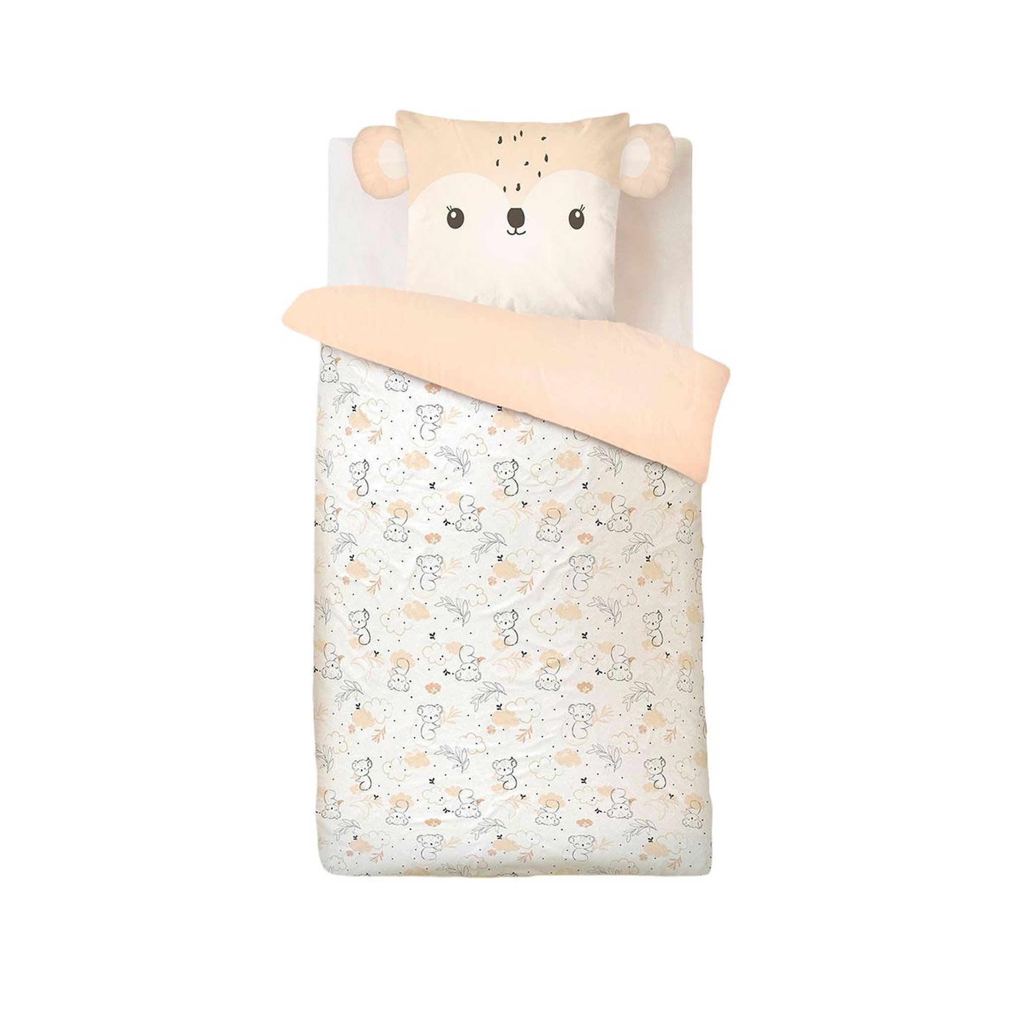 Voir la diapositive 2 : Petit Béguin Housse de couette enfant + taie d'oreiller Salsa