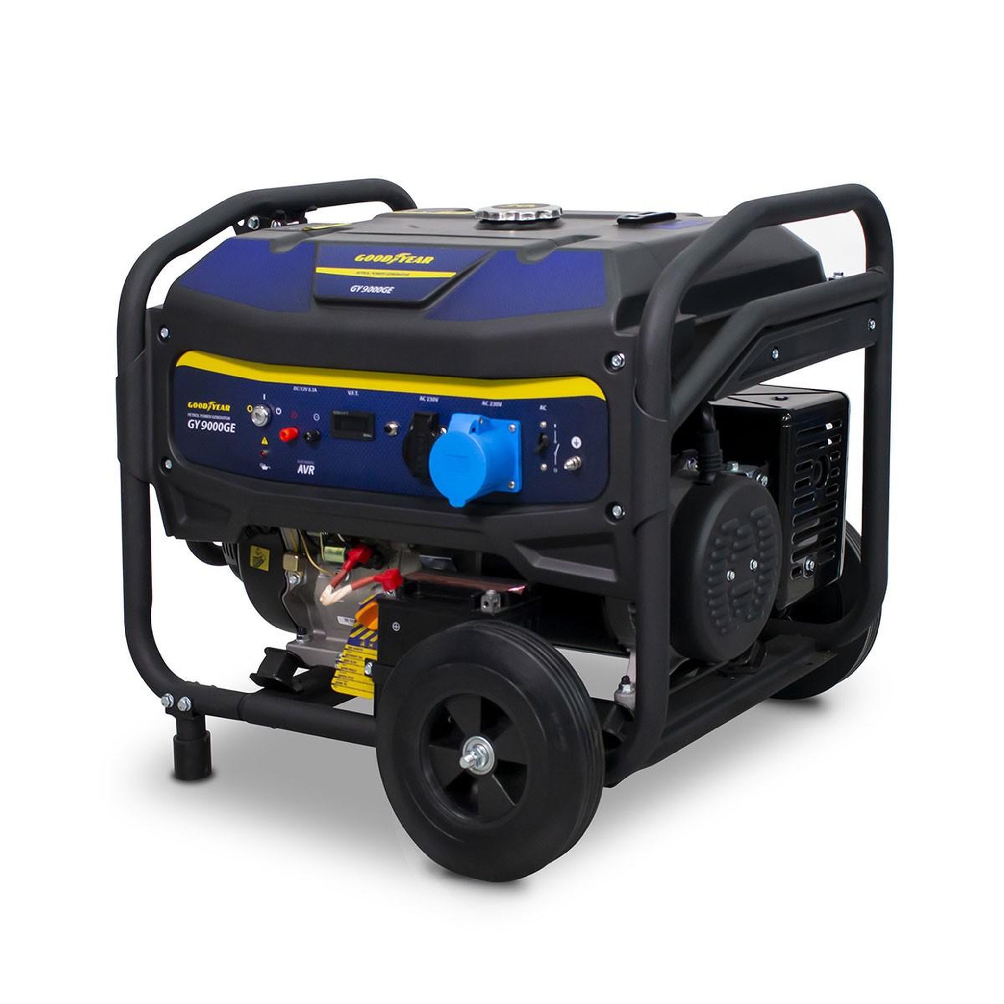 Voir la diapositive 5 : GOODYEAR Groupe électrogène 8000W Moteur Essence 4T OHV AVR 456 cm³ 18 CV Démarrage électrique Autonomie 9h GOODYEAR
