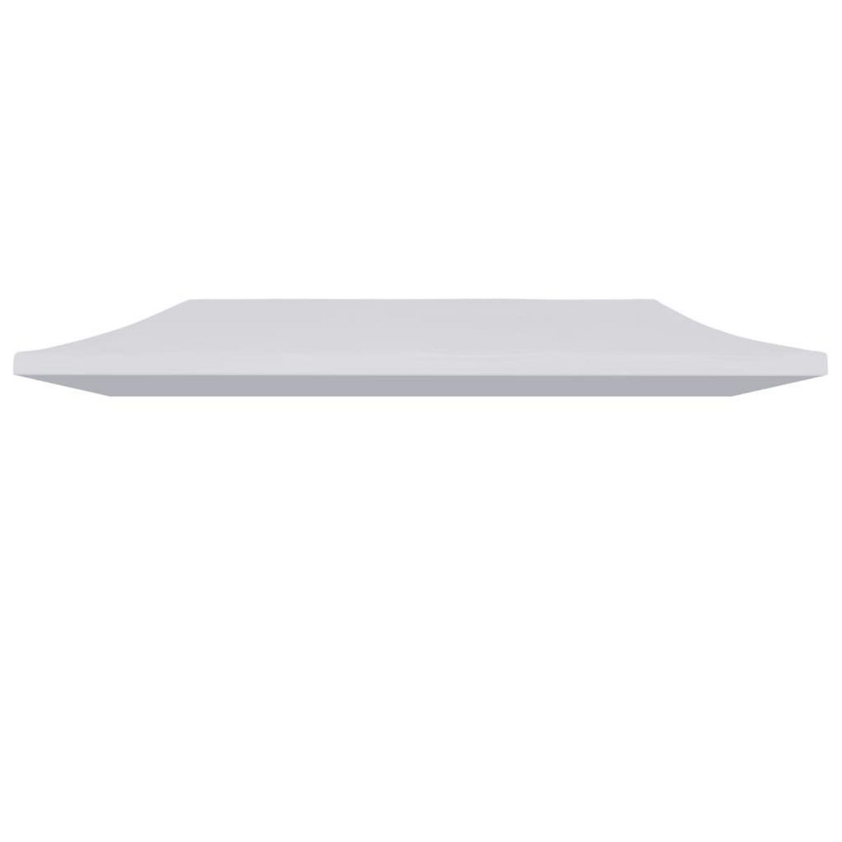VIDAXL Toit de tente de reception 3 x 6 m Blanc