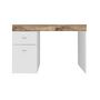 Voir la diapositive 4 : Bureau 1 porte 1 tiroir avec plateau coulissant et rangement 100 cm TAVIANO