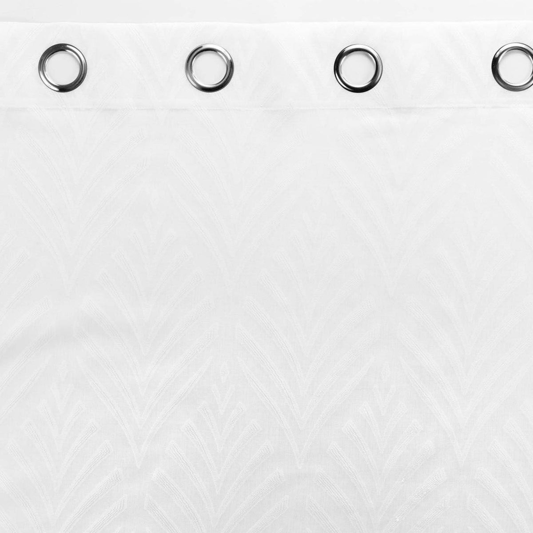 Voir la diapositive 3 : Douceur d'Intérieur Rideau voilage à œillets  poesia  140x280cm blanc