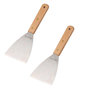 Voir la diapositive 1 : FM PROFESSIONAL Ensemble de 2 Spatules pour plancha 23 cm FM Professional