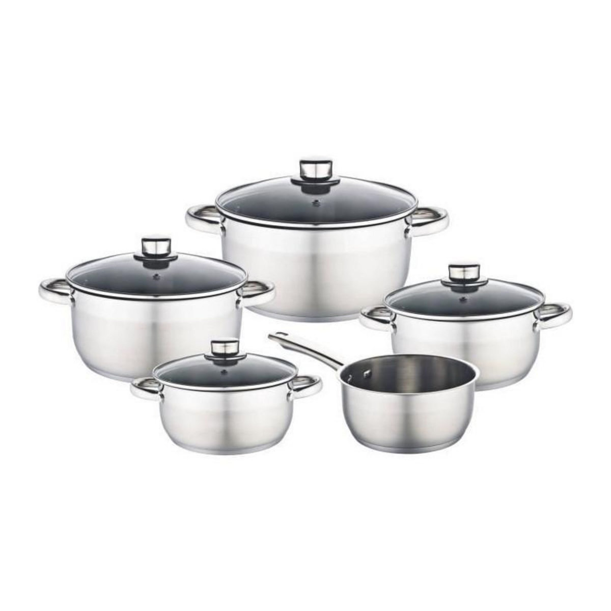 BAUMALU BAUMALU 341979 Batterie 9 pieces inox - Tous feux dont induction