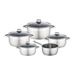 BAUMALU BAUMALU 341979 Batterie 9 pieces inox - Tous feux dont induction