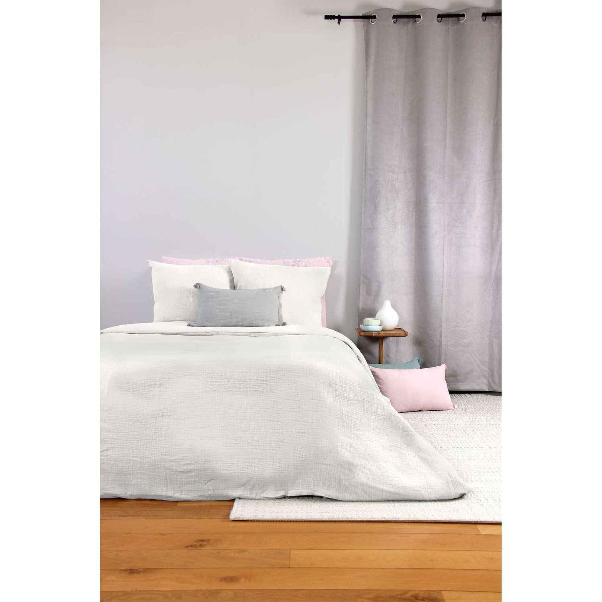 Voir la diapositive 3 : COTE DECO Parure de lit - double gaze de coton