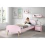 Voir la diapositive 4 : Paris Prix Pack - Lit Enfant & Chevet  Kiddy  90x200cm Rose