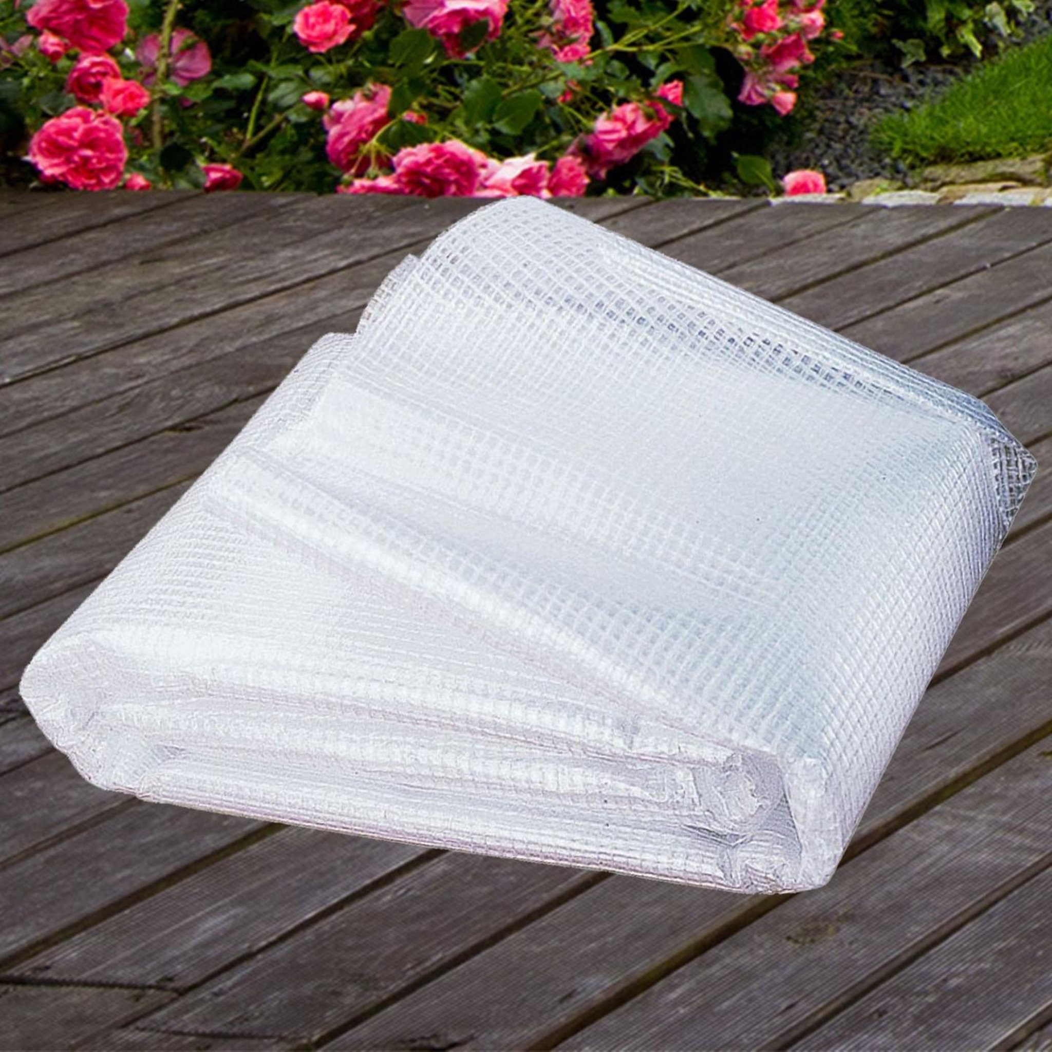 Voir la diapositive 4 : ID MARKET Bâche armée transparente 4x6 m renforcée