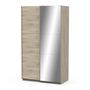 Voir la diapositive 2 : Armoire 2 portes coulissantes 1 miroir L120 cm THIBAULT