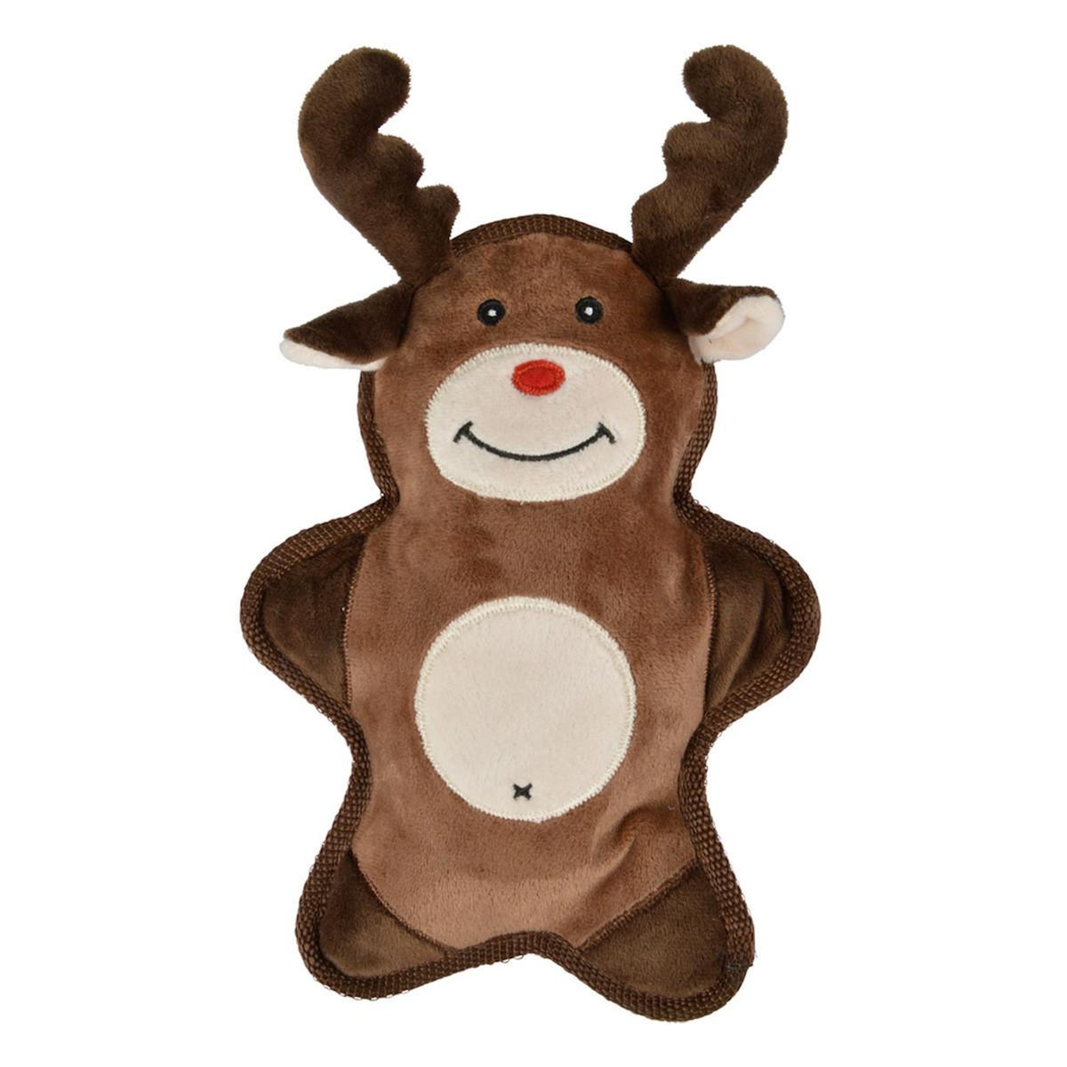 Paris Prix Jouet pour Chien Sonore  Renne Noël  24cm Marron