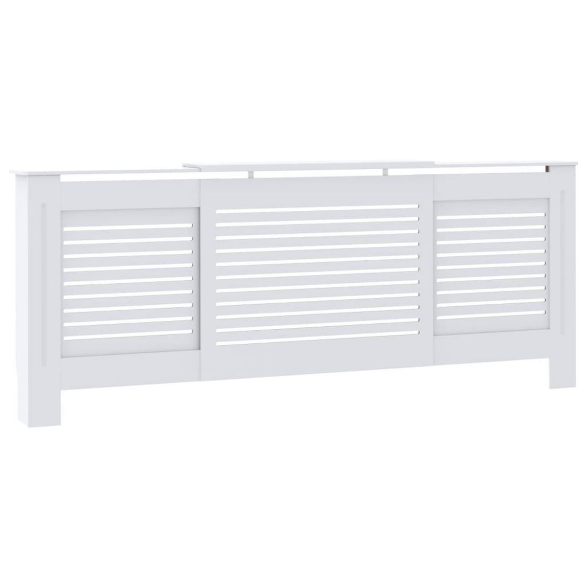 VIDAXL Cache-radiateur MDF Blanc 205 cm
