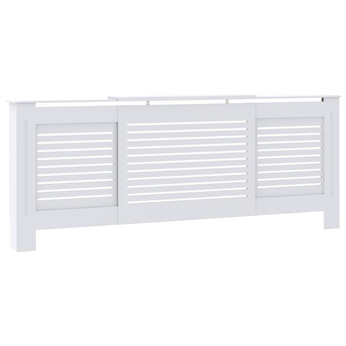 VIDAXL Cache-radiateur MDF Blanc 205 cm