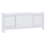 Voir la diapositive 2 : VIDAXL Cache-radiateur MDF Blanc 205 cm