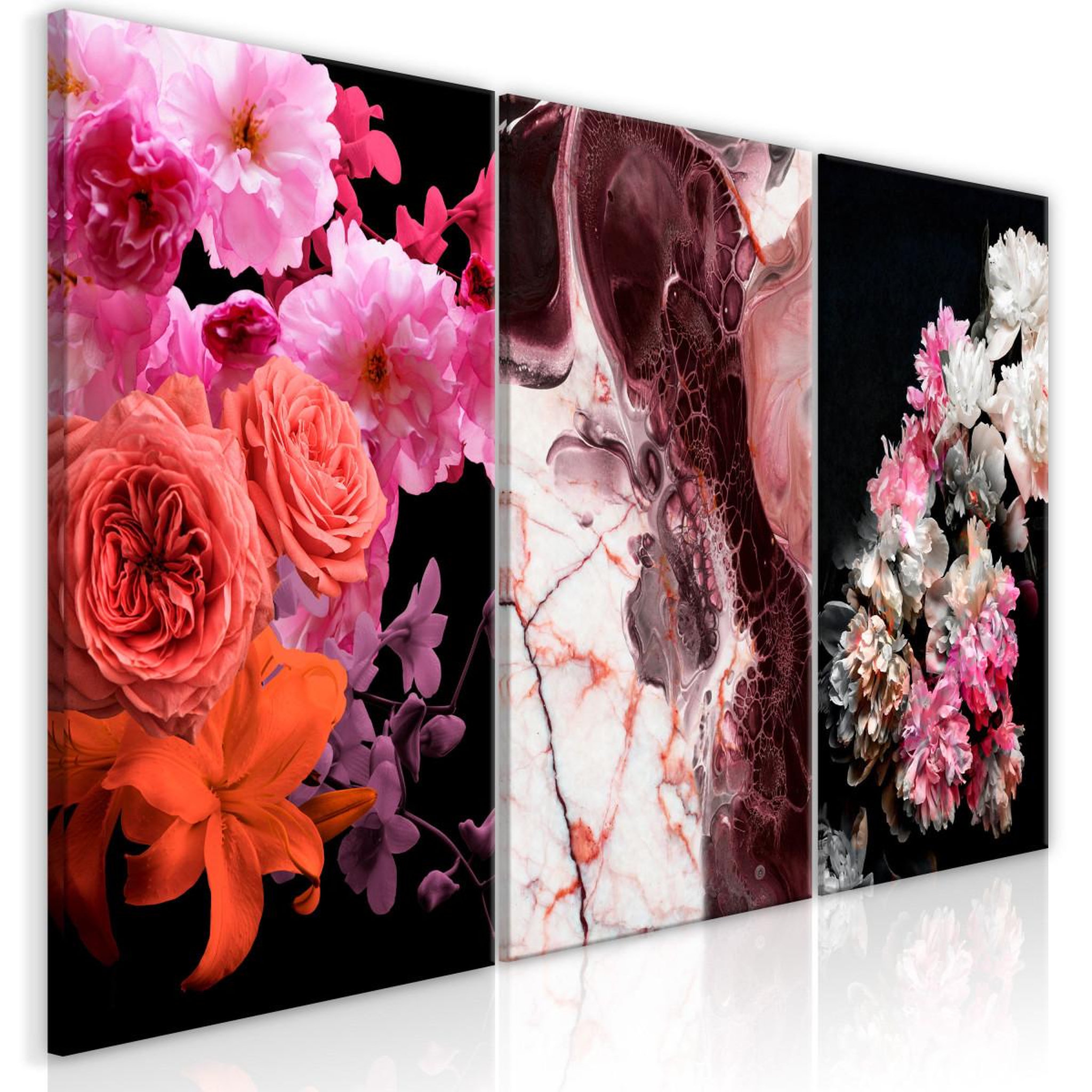 Paris Prix Tableau imprimé  spring baroque 3 panneaux  60x120cm