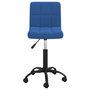 Voir la diapositive 4 : VIDAXL Chaises pivotantes a manger lot de 2 bleu velours