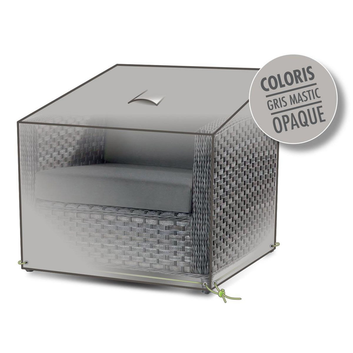 Jardiline Housse de protection Cover Line pour fauteuil de jardin - 85 x 85 x 75 cm - Jardiline