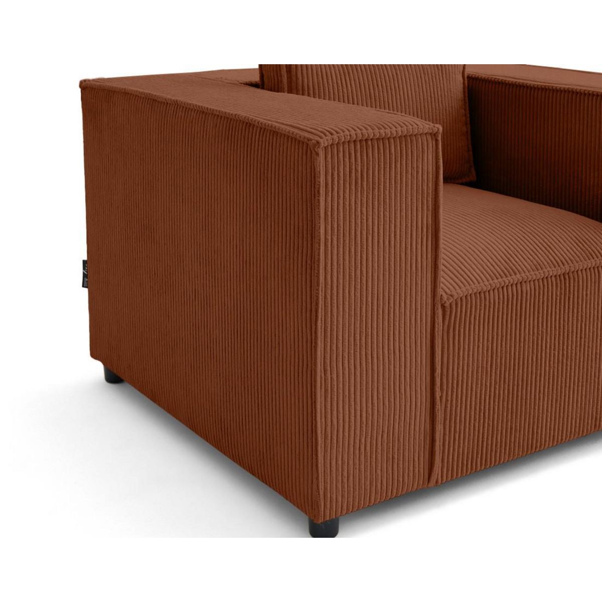 LISA DESIGN Stella - fauteuil en velours côtelé