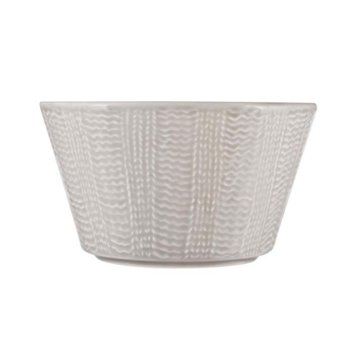 ATMOSPHERA Coupelle torsadée - Diam. 14,5 cm - Gris