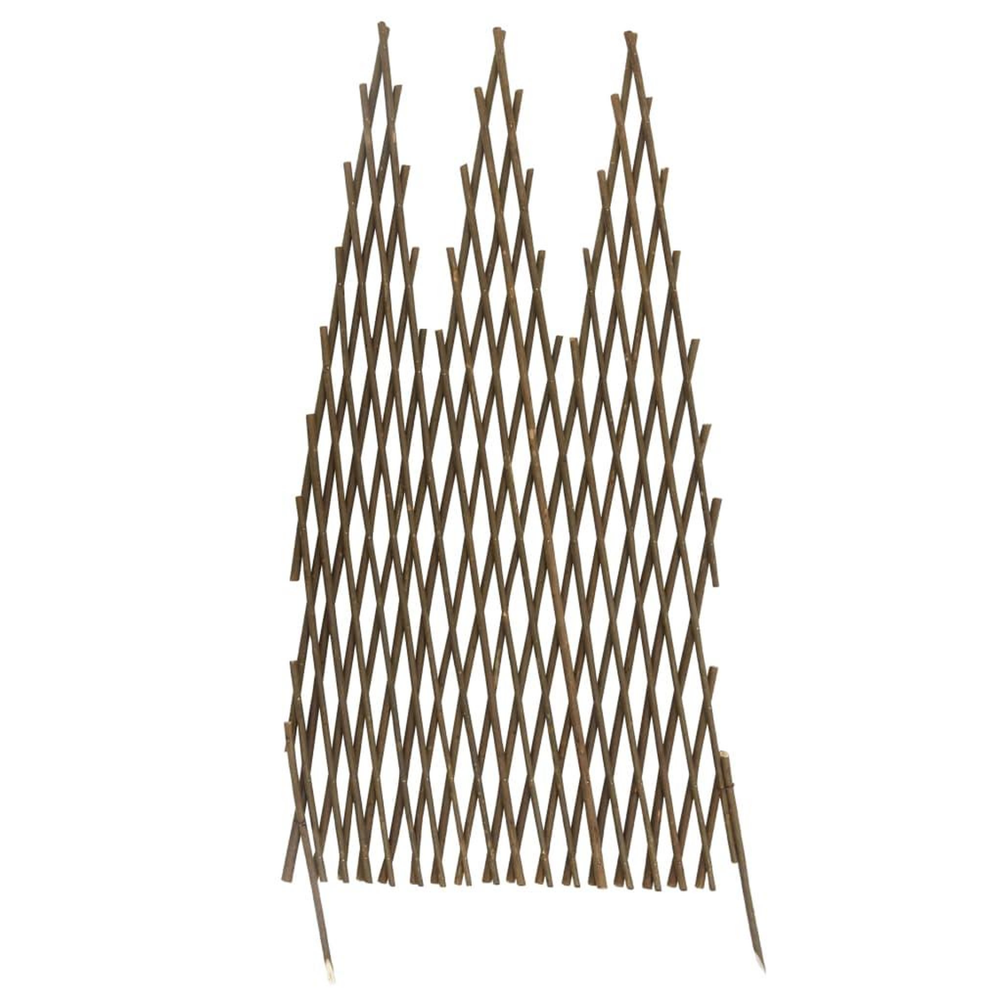 Voir la diapositive 4 : VIDAXL Clotures en treillis de jardin 5 pcs 170x75 cm Saule