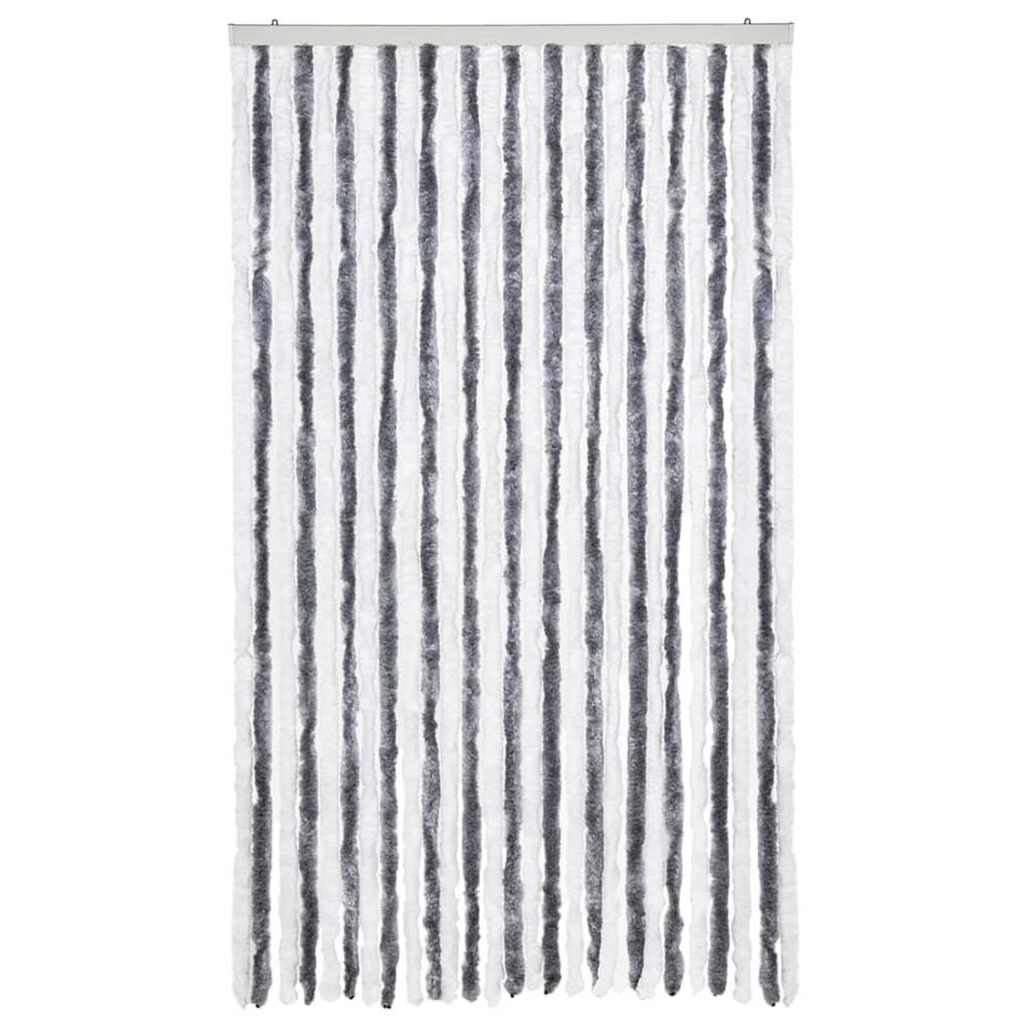 Voir la diapositive 3 : VIDAXL Moustiquaire gris et blanc 118x220 cm chenille