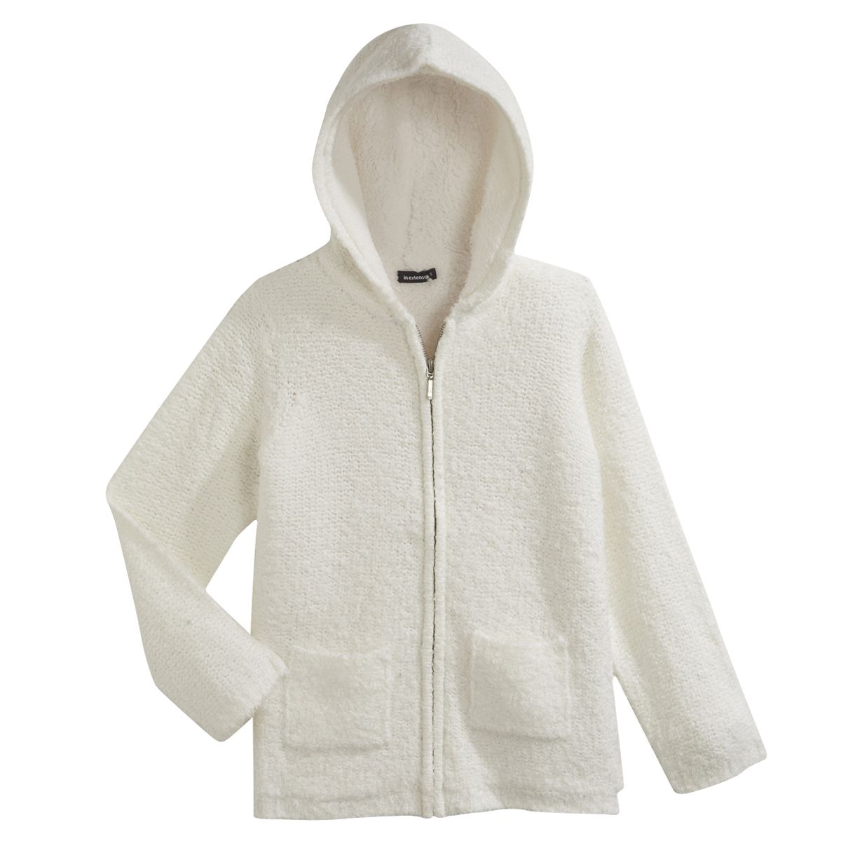 IN EXTENSO Gilet long avec capuche fille