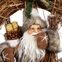 FEERIC LIGHT & CHRISTMAS Couronne de Noël en bois Terre sauvage - Marron