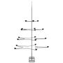 Voir la diapositive 5 : VIDAXL Arbre de Noël en métal pour décoration noir 140 cm