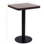 Voir la diapositive 6 : VIDAXL Table de bistro Marron fonce 50x50 cm MDF