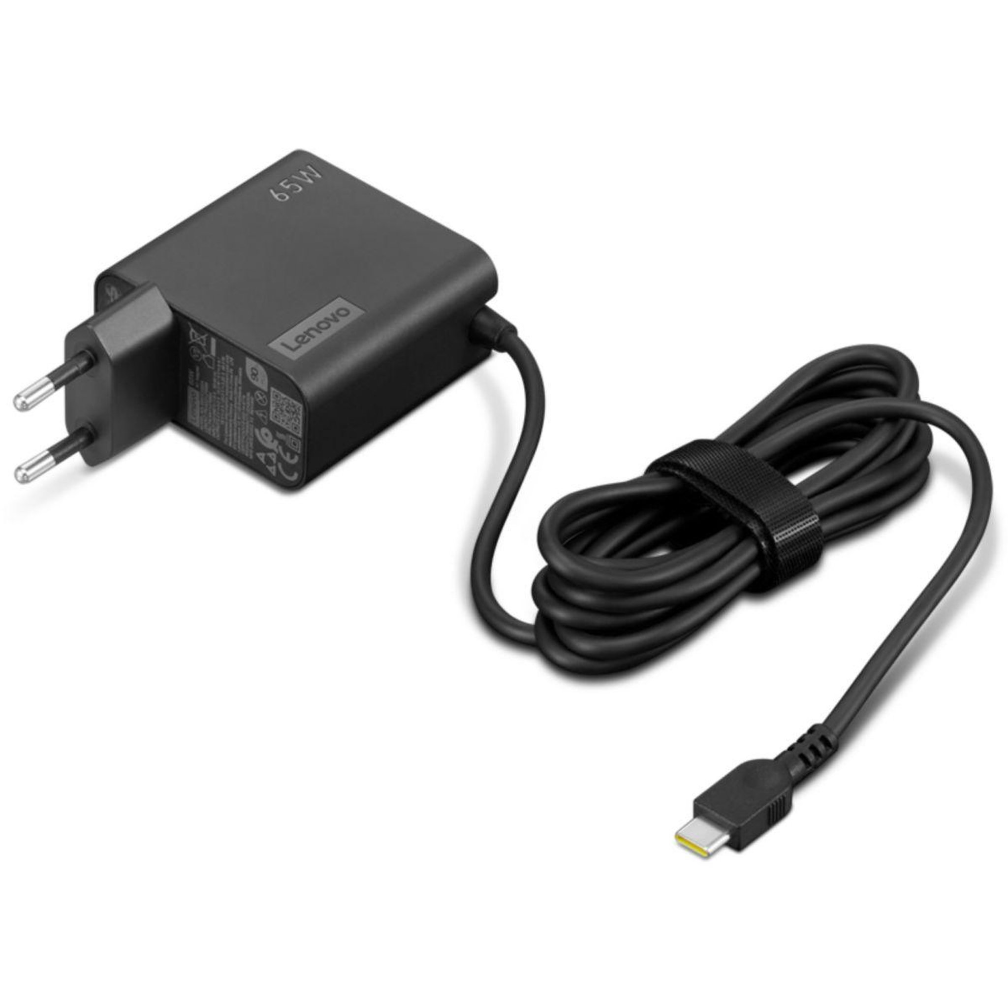 Voir la diapositive 2 : Lenovo Chargeur ordinateur portable usb-c 65w pc noire