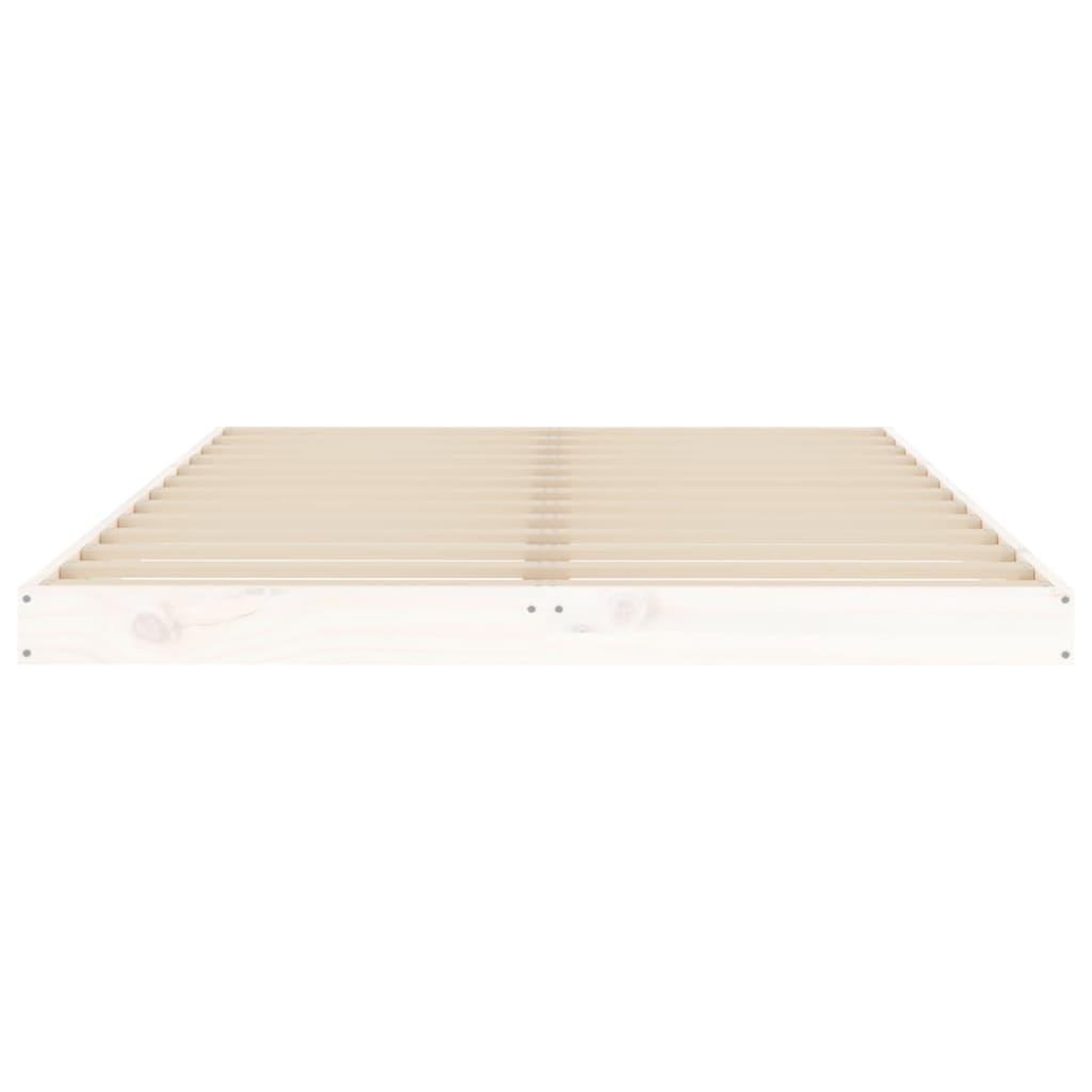 Voir la diapositive 5 : VIDAXL Cadre de lit sans matelas blanc 120x190 cm bois de pin massif