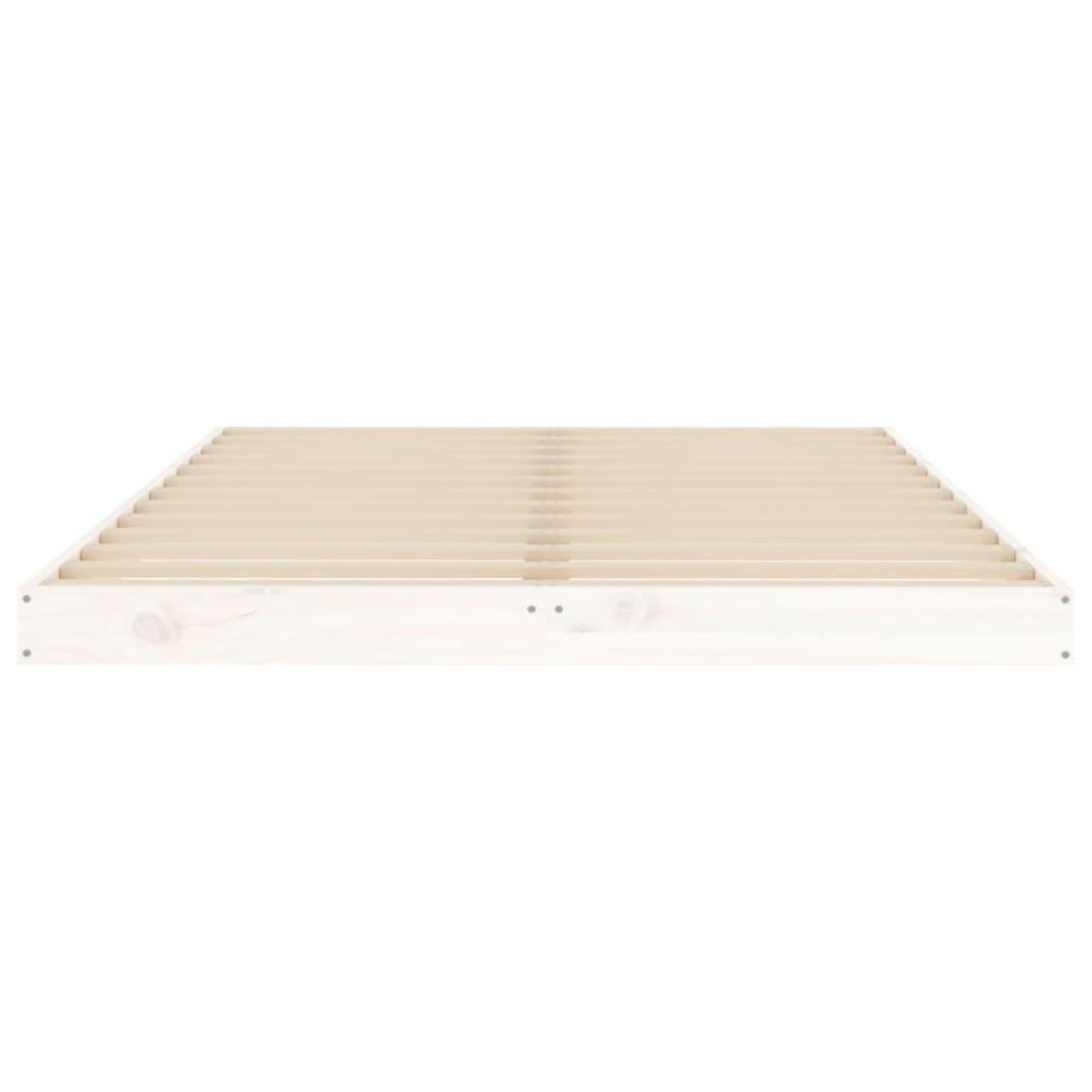 VIDAXL Cadre de lit sans matelas blanc 120x190 cm bois de pin massif