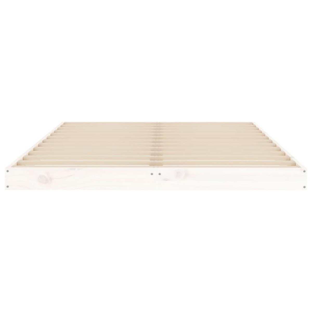 VIDAXL Cadre de lit sans matelas blanc 120x190 cm bois de pin massif
