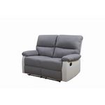 Habitat et Jardin Canapé relax  Lincoln  - 147 x 89 x 103 cm - 2 places - Blanc / gris clair