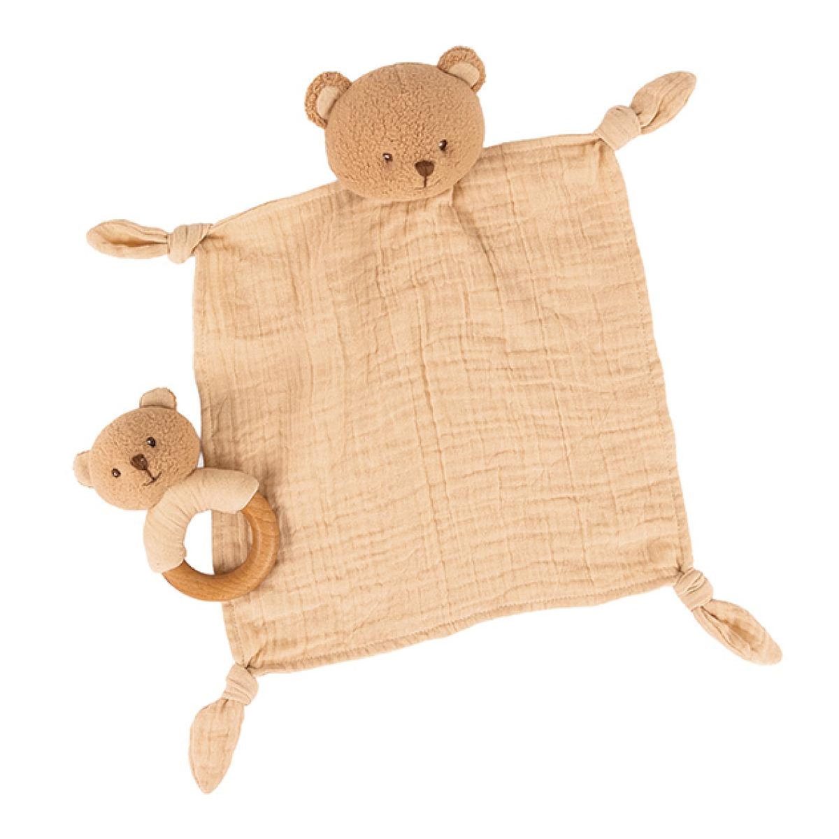 EGMONT TOYS Coffret cadeau Marcel Ours Doudou + Hochet, coton bio