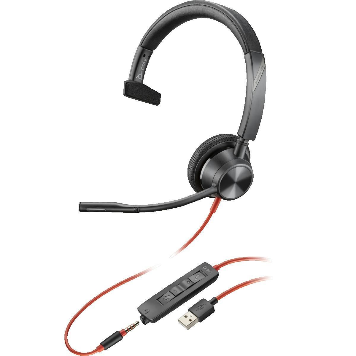 POLYCOM Micro-casque HP Blackwire 3315 filaire USB-A