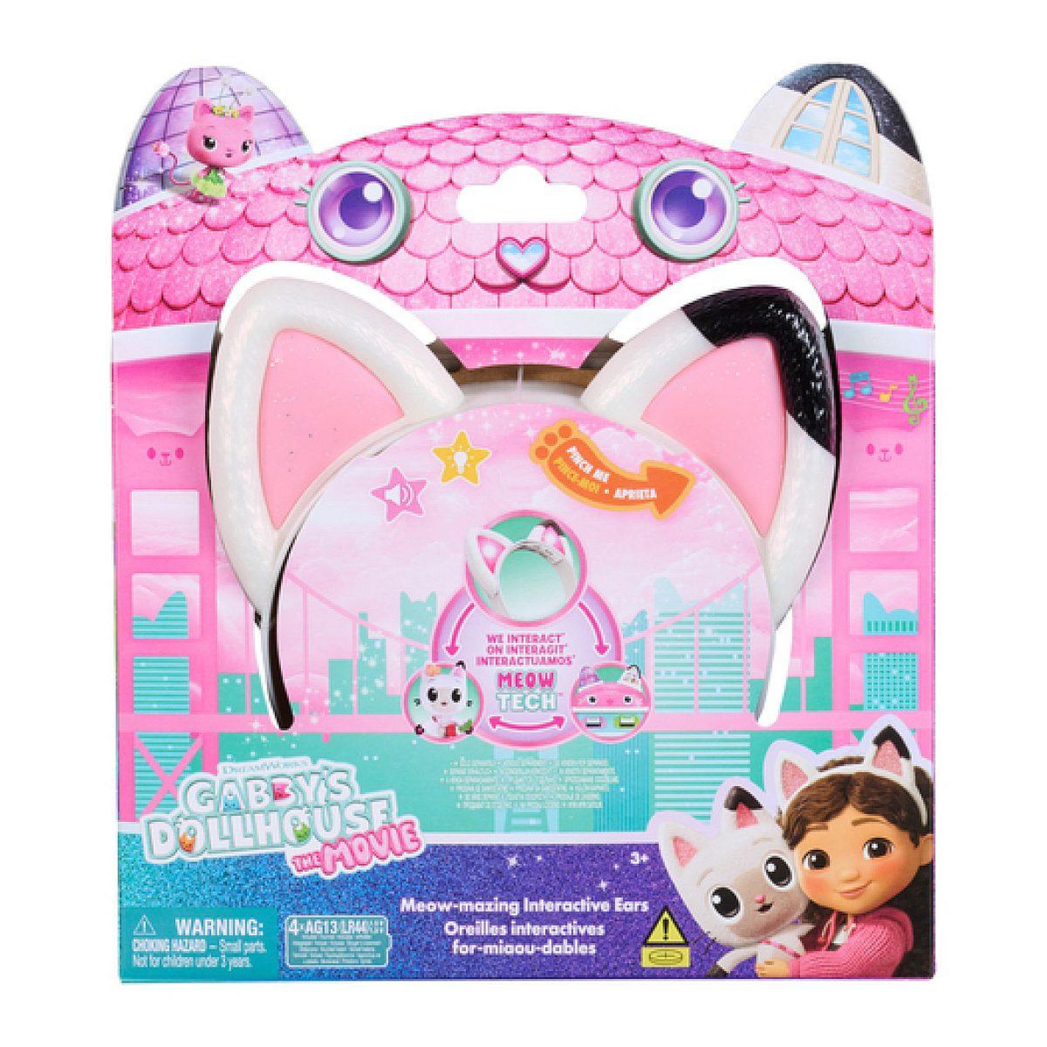 Voir la diapositive 5 : SpinMaster Oreilles musicales a porter - effets sonores  and  lumineux - 3 modes de jeu