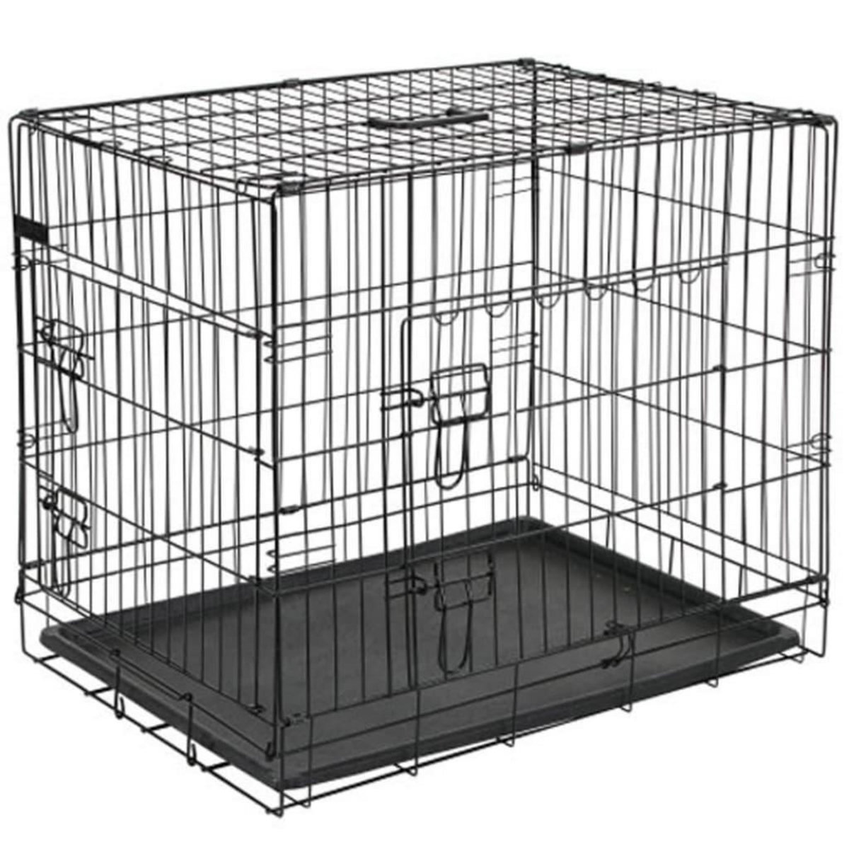 @Pet @Pet Caisse de transport pour chien 63x44x50,5 cm Metal Noir