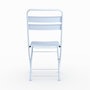 Voir la diapositive 3 : Rendez vous déco Lot de 2 chaises de jardin en métal bleu pastel, pliantes-Yumi