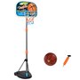 HOMCOM Panier de basket-ball sur pied avec poteau base lestage panneau + ballon + pompe hauteur réglable 1,26 – 1,58 m