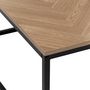 Voir la diapositive 4 : FIVE Table basse en bois et métal CHEVRONS - Beige et noir