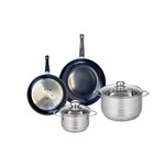ELO Ensemble de 2 Poêles de cuisson 20 et 24 cm et 2 faitouts 14 et 20 cm Elo Prima Brillant
