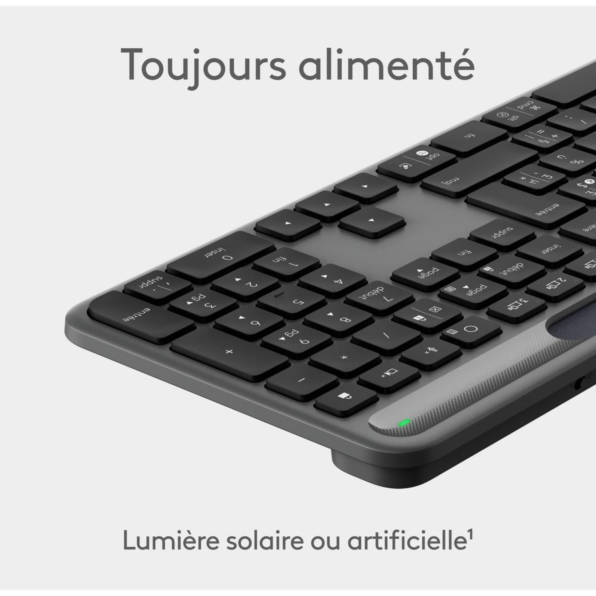 Voir la diapositive 2 : Logitech Clavier sans fil signature slim solar+