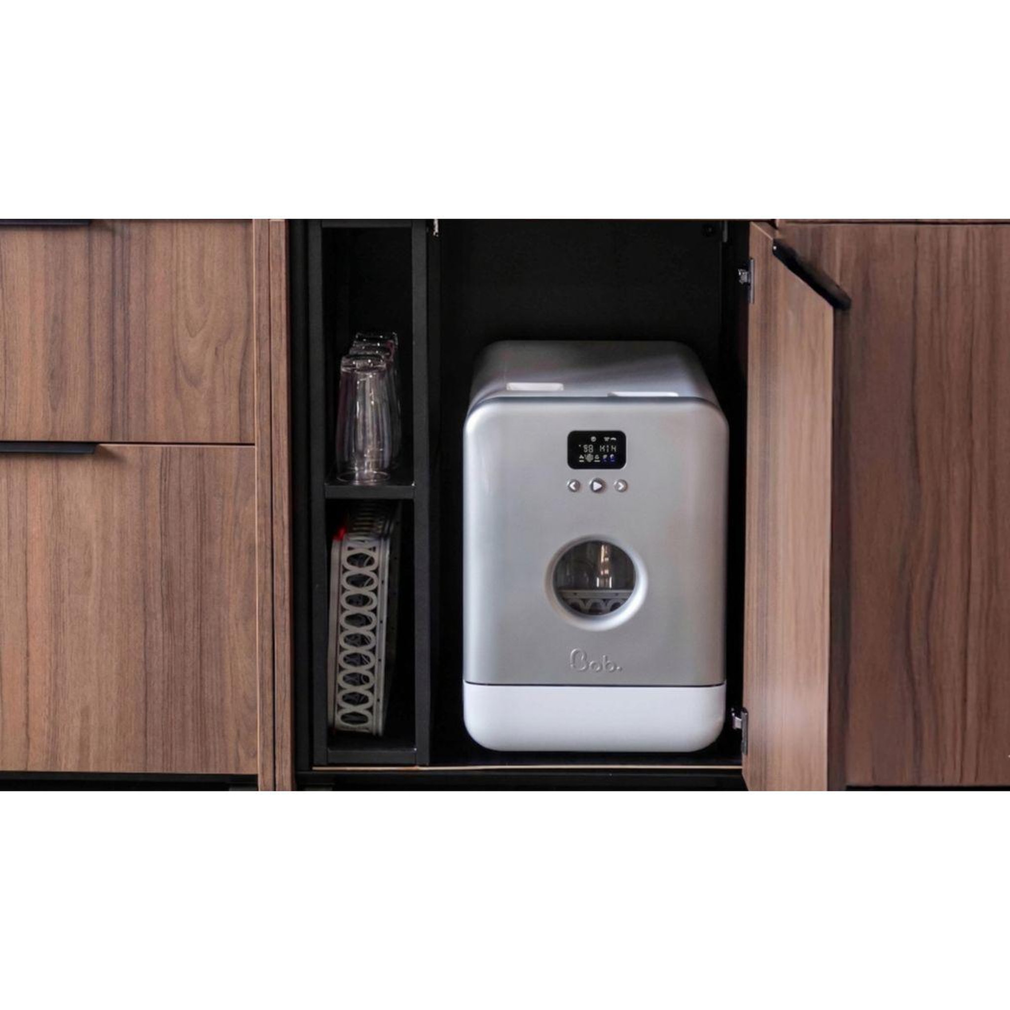 Voir la diapositive 5 : DAAN TECH Mini lave vaisselle bob - gris argent